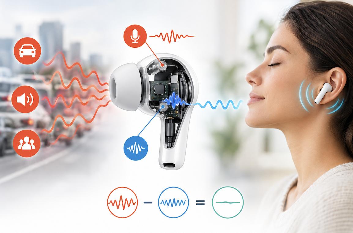 How Do Noise Cancelling Earbuds Actually Block Sound?